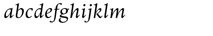 Elmhurst Italic Font LOWERCASE