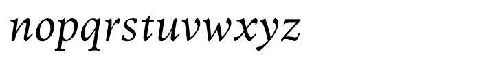 Elmhurst Italic Font LOWERCASE