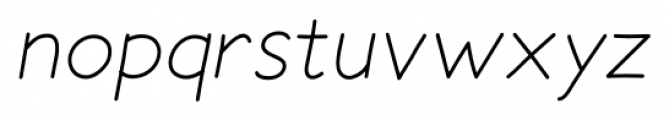 Elastica Italic Font LOWERCASE