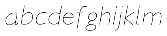 Elastica Light Italic Font LOWERCASE