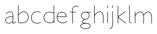 Elastica Light Font LOWERCASE