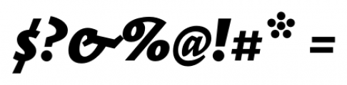 Elemental Sans Pro Extra Bold Italic Font OTHER CHARS