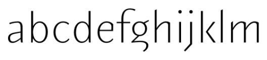 Elemental Sans Pro Extra Light Font LOWERCASE