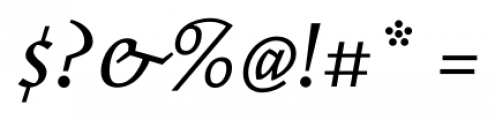 Elemental Sans Pro Italic Font OTHER CHARS