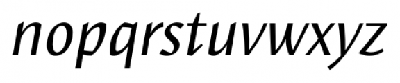 Elemental Sans Pro Italic Font LOWERCASE