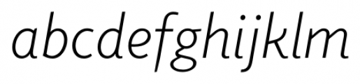 Elido Light Italic Font LOWERCASE