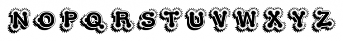 Elliott’s Jigsaw Dropshadow Font UPPERCASE