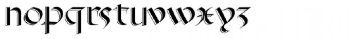 El Cid Tooled Font LOWERCASE