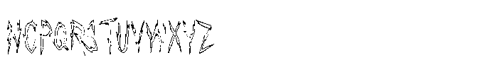 El Despertar Del Mal Outline Regular Font UPPERCASE