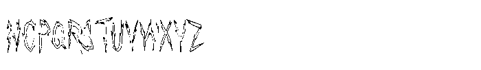 El Despertar Del Mal Outline Regular Font LOWERCASE