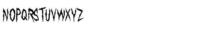 El Despertar Del Mal Regular Font LOWERCASE