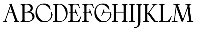 El Fonte Angelia Medium Font UPPERCASE