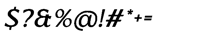 El Pacre EL PACRE Italic Font OTHER CHARS