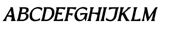 El Pacre EL PACRE Italic Font UPPERCASE