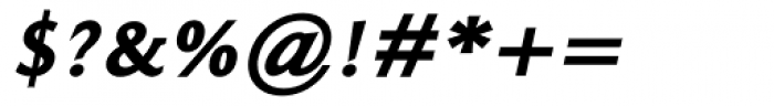Ela Demiserif Black Italic Font OTHER CHARS