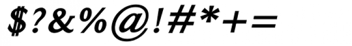 Ela Demiserif Bold Italic Font OTHER CHARS