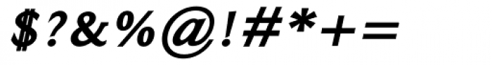 Ela Demiserif ExtraBold Caps Italic Font OTHER CHARS