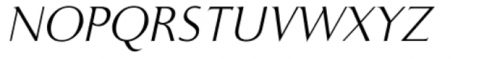 Ela Demiserif ExtraLight Italic Font UPPERCASE