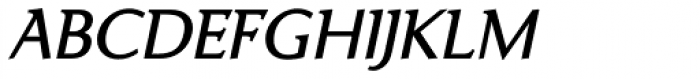 Ela Demiserif Italic Font UPPERCASE