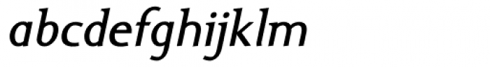 Ela Demiserif Italic Font LOWERCASE