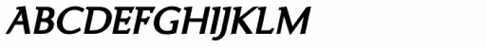 Ela Demiserif SemiBold Caps Italic Font LOWERCASE