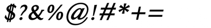 Ela Demiserif SemiBold Italic Font OTHER CHARS