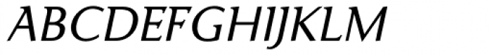 Ela Demiserif SemiLight Caps Italic Font UPPERCASE