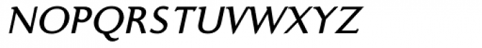 Ela Demiserif SemiLight Caps Italic Font LOWERCASE