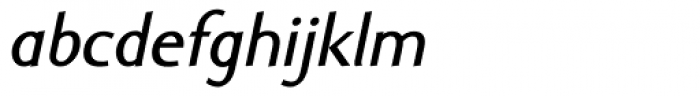 Ela Sans SemiBold Italic Font LOWERCASE