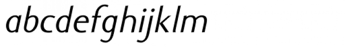 Ela Sans SemiLight Italic Font LOWERCASE