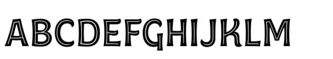 Elah Pro Regular Inline Font UPPERCASE