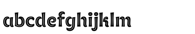 Elah Pro Regular Inline Font LOWERCASE