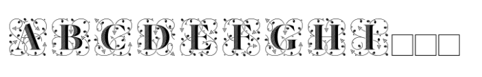 Elaine Fleurer Ornements Font UPPERCASE