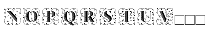 Elaine Fleurer Ornements Font UPPERCASE