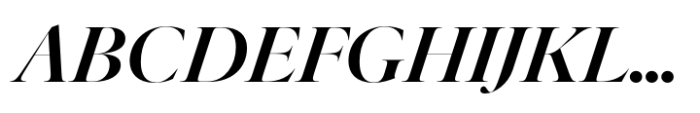 Elaine Grand Bold Italic Font UPPERCASE