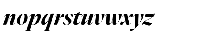 Elaine Grand Bold Italic Font LOWERCASE