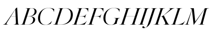 Elaine Grand Book Italic Font UPPERCASE