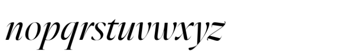 Elaine Grand Book Italic Font LOWERCASE