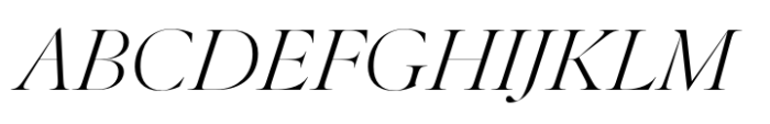 Elaine Grand Light Italic Font UPPERCASE