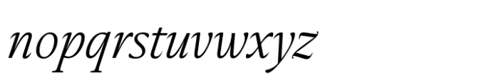 Elaine Light Italic Font LOWERCASE