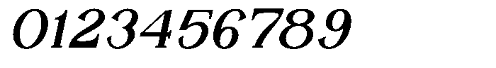 Elandoria Oblique Font OTHER CHARS