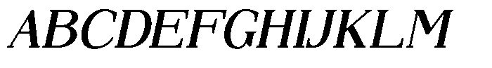Elandoria Oblique Font UPPERCASE