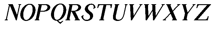 Elandoria Oblique Font UPPERCASE