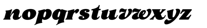 Elanor Black Italic Font LOWERCASE