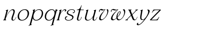 Elanor Extra Light Italic Font LOWERCASE