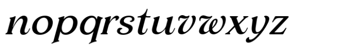 Elanor Italic Font LOWERCASE