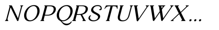 Elanor Light Italic Font UPPERCASE