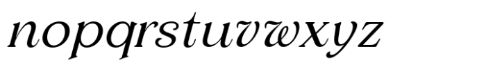 Elanor Light Italic Font LOWERCASE