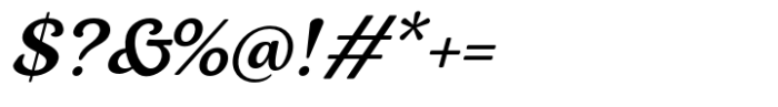 Elanor Medium Italic Font OTHER CHARS