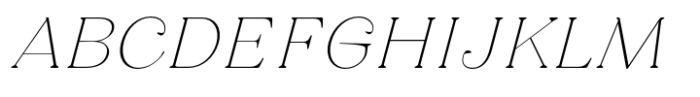 Elanor Thin Italic Font UPPERCASE